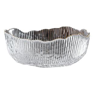 玻璃茶洗笔洗水洗茶碗大小号家用功夫茶具配件茶道点心零食水果盘