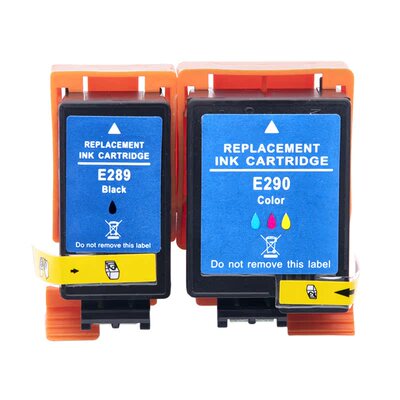 适用EPSON爱普生WF-100 WF-110墨盒黑色T289彩色T290颜料便携式打印机T2950维护箱废粉盒非原装wf-100墨水盒