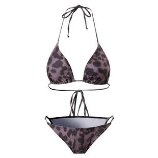AYSTUDIO新款欧美泳衣女性感复古豹纹比基尼高级感沙滩度假泡温泉