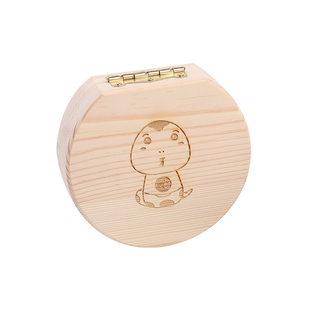 实木乳牙盒男孩儿童牙齿保存盒乳牙盒子女孩生肖牙盒储牙盒收纳盒
