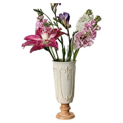 SilentWind寂风生活浮雕白色花瓶