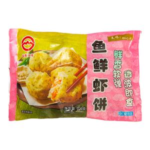 山东日冷海苔鱼鲜虾饼儿童早餐半成品空气炸锅食品速冻虾仁虾排