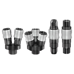 TWSNS台匠山耐斯塑钢c式公母自锁接头气动配件空压机气管快速接头