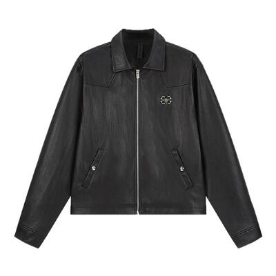 DICETINY基础拼接皮衣