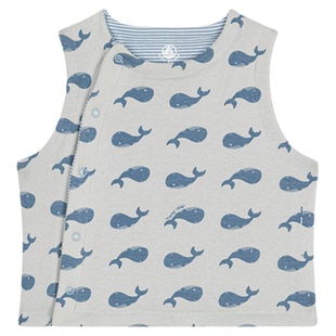 【2025秋冬】Petitbateau小帆船童装婴幼儿马甲保暖背心A0E4H