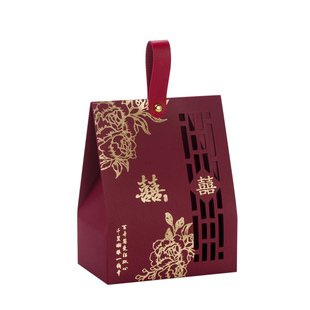 结婚喜糖盒2025新款手提式糖果包装盒子婚礼专用高级感空礼盒纸袋