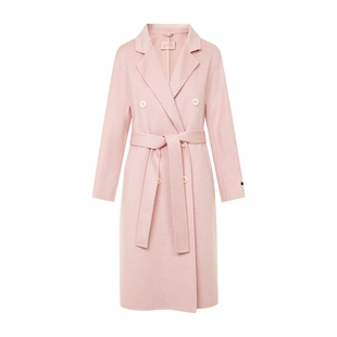 莱茵福莱尔女装羊毛大衣秋冬新款双面驼绒深冬独特小个子毛呢外套