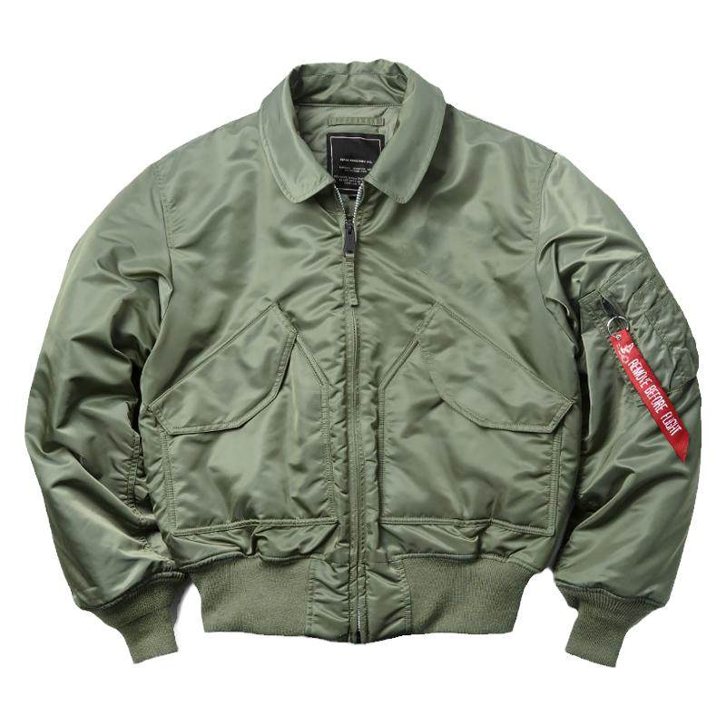 cwu-45p飞行员棉袄alpha阿尔法版型日系面包服冬季空军复古工装男