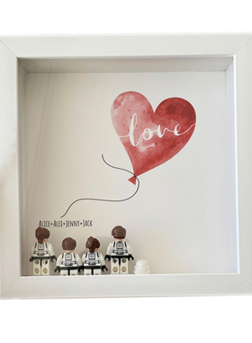 北欧同步定制款家庭爱心立体装饰