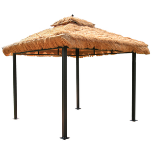 车棚停车棚户外庭院凉亭茅草遮阳棚室外帐篷遮雨棚网红凉棚四脚伞