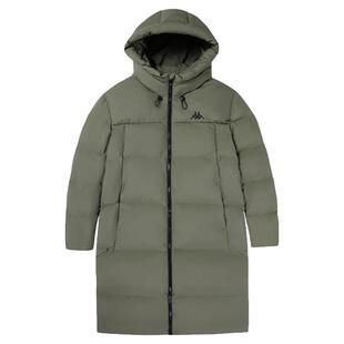 Kappa卡帕羽绒服2026新款男女冬长款连帽羽绒服保暖户外防寒服