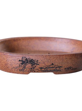 『柴烧刻绘小精品多款』暖暖精选手工微盆景多肉老桩悬崖临水