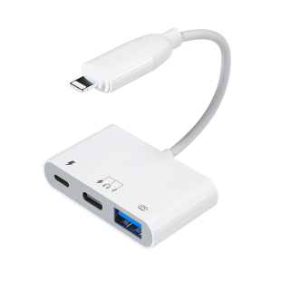 移动硬盘转换器手机连接适用苹果iphone17/16typec转usb转接头ipad平板lightning转换器固态u盘otg转接头线14