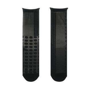 黑色玻璃丝袜子女夏季薄款法国艺术圆点透明黑丝水晶丝夏天中筒袜