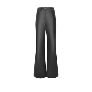 MOMENTPLAY 设计师品牌26春夏新款 软糯蛋白烟管皮裤SOLSOL买手店