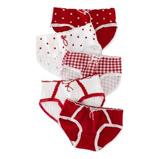 俞兆林纯棉内裤女生全棉7A抗菌裆2026新款甜美少女生中腰三角短裤