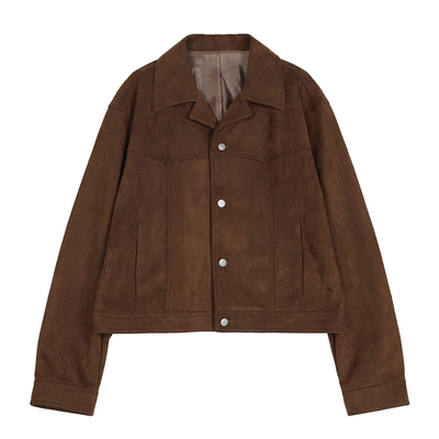 ASCLO&QIAO男装麂皮绒夹克