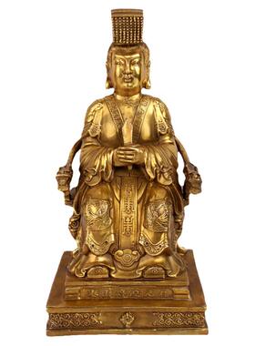 纯铜碧霞元君神像泰山老奶奶佛像