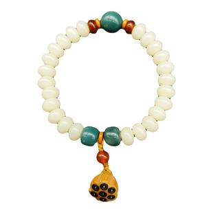 普陀山好运连连菩提根手串女好运莲蓬手链国风气质文艺单圈双圈