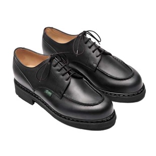 法国paraboot chambord男款鞋休闲皮鞋真皮德比鞋挪威缝低帮男鞋