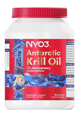 【香菇来了】NYO3纯南极磷虾油70周年纪念款omega3鱼油升级120粒