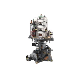 古灵阁巫师银行积木MOC-156780迷你建筑街景拼插模型小颗粒玩具男