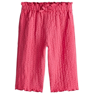 HM童装女婴裤子26夏季新款儿童甜酷少女风汗布长裤保暖裤1324966