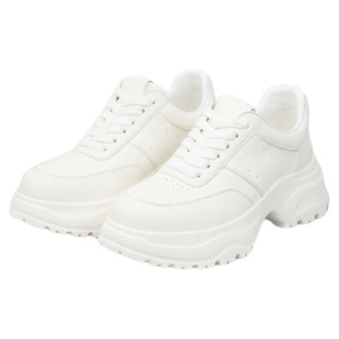 Corinna di Marsala极简白色厚底休闲鞋女2025新款老爹鞋厚底鞋