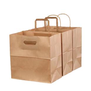 奶茶打包袋定制咖啡奶茶杯托单杯双杯四杯袋外卖牛皮纸袋手提袋子