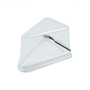 三角千层蛋糕盒子加厚加高慕斯切块包装盒烘焙透明高档西点打包盒