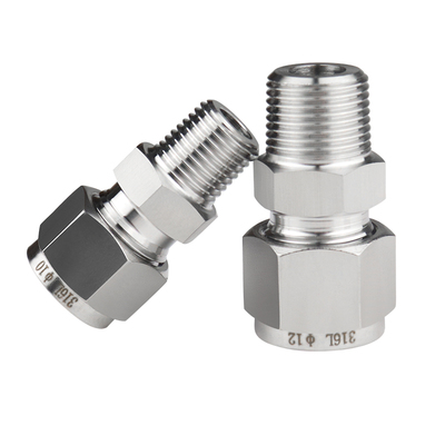 316L不锈钢卡套直通终端外螺纹