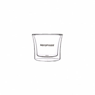 AeroPress爱乐压咖啡杯双层高硼硅玻璃分享杯透明萃取杯品茗杯子