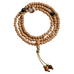 西藏热振百香籽手串迷你原籽深坑鬼脸柏香籽文玩天珠配饰男女手链