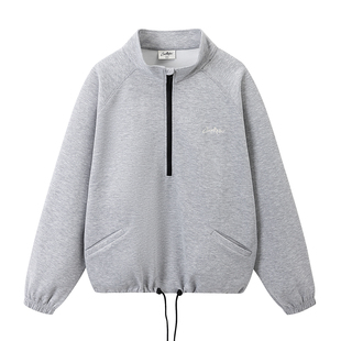 CoosRetro美式复古休闲350g重磅立领卫衣春秋宽松休闲套头上衣男