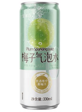 金果源气泡水柠檬梅子椰子气泡水