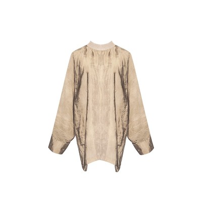 时装周肌理长袖宽松涂月中国风