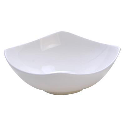 餐具纯白网红四角大小号沙拉碗