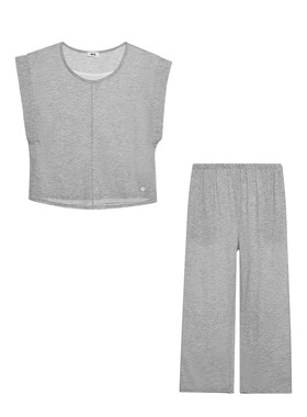 IMIS叠穿假两件家居服套装女
