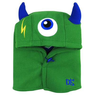 小恶魔儿童帽子围巾一体保暖帽子