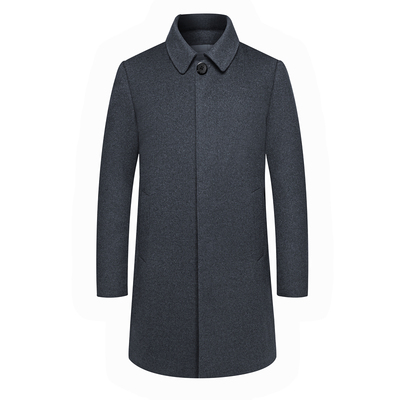 羊毛呢大衣男外套中长款秋冬休闲