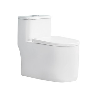 蒙娜丽莎卫浴虹吸马桶无唇设计抽水防臭坐便器家用陶瓷座便器