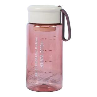 定制logo手提大容量水杯耐高温直饮杯带刻度学生便携塑料杯礼品杯