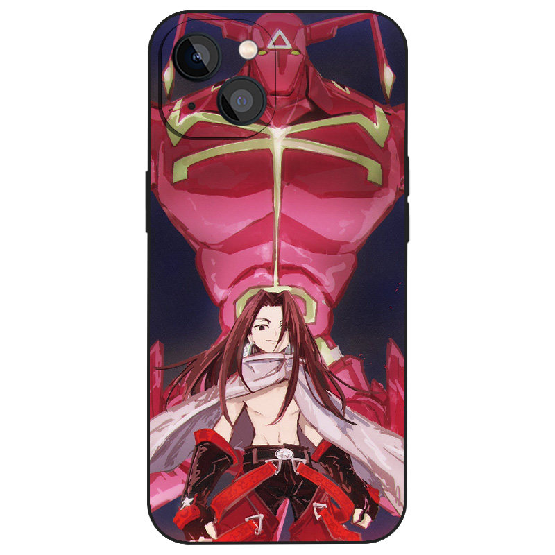 通灵王日系动漫手绘插画手机壳适用iPhone16液态硅胶14磨砂12苹果15ProMax华为小米13全包玻璃保护套软壳