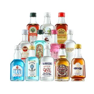 便利店小酒xo白兰地伏特加威士忌朗姆酒小瓶洋酒调酒组合套装基酒