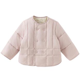 戴维贝拉儿童棉服内胆男童新款保暖外套2026女童秋冬薄款棉袄棉衣