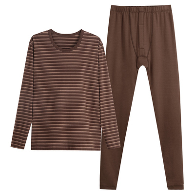 新一步男士纯棉秋衣秋裤保暖套装