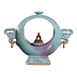 孔家钧窑[福悦]藏品级钧瓷摆件禅意倒流香炉孔相卿设计中秋伴手礼