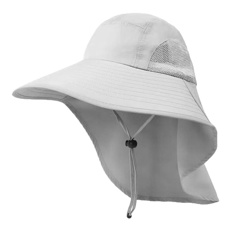 防晒防蚊虫遮阳帽子男女夏季户外