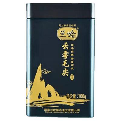 2025年新茶春茶高山云雾绿茶兰岭毛尖100g铁罐装炒青绿茶茶叶正品