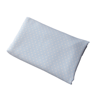 藏天蓝色白波点斜纹聚酯纤维  长短裙上衣衬衫服饰沙发巾面料